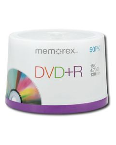 Memorex - 50-Pack 16x DVD+R Disc Spindle