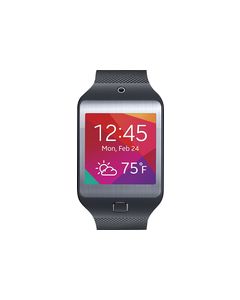 Samsung - Geek Squad Certified Refurbished Gear 2 Neo Smartwatch 58.4mm Plastic - Black Rubber