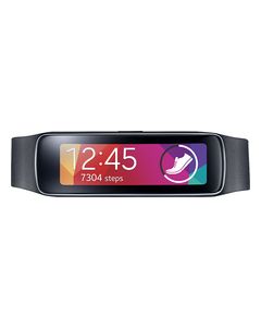 Samsung - Geek Squad Certified Refurbished Gear Fit Fitness Watch + Heart Rate - Black