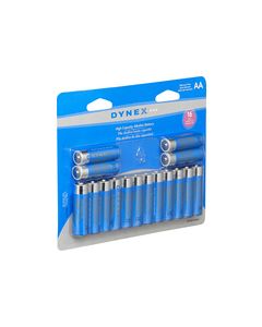 Dynex™ - AA Batteries (16-Pack) - Blue/Silver