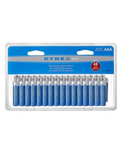 Dynex™ - AAA Batteries (48-Pack) - Blue/Silver