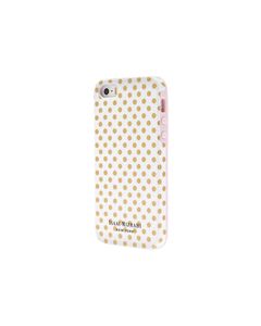 Isaac Mizrahi New York - Mini Dot Case for Apple® iPhone® 5 and 5s - White/Gold