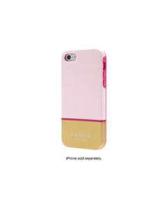 Isaac Mizrahi New York - Color Block Case for Apple® iPhone® 5 and 5s - Light Pink/Gold