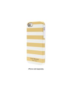 Isaac Mizrahi New York - Stripes Case for Apple® iPhone® 5 and 5s - Gold/White