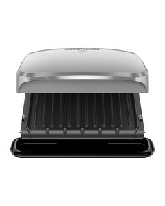 George Foreman - Countertop Indoor Grill - Platinum