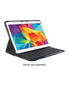 Logitech - Type S Bluetooth Keyboard Case for Samsung Galaxy Tab S 10.5 - Black