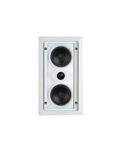 SpeakerCraft - AIM LCR 1 Dual 5-1/4" 2-Way In-Wall LCR Speaker (Each) - White