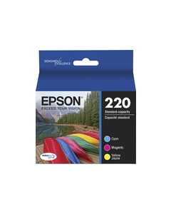 Epson - 220 3-Pack Ink Cartridges - Cyan/Magenta/Yellow