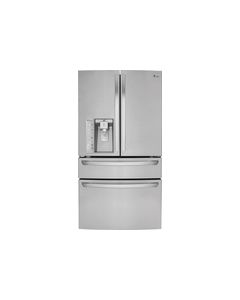 LG - 29.9 Cu. Ft. 4-Door French Door Refrigerator with Thru-the-Door Ice and Water - Stainless Steel