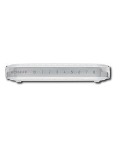 Netgear - 8-Port Gigabit Ethernet Switch - White