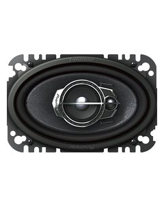 Pioneer - 4" x 6" 3-Way Car Speakers with Multilayer Mica Matrix Cones (Pair) - Black