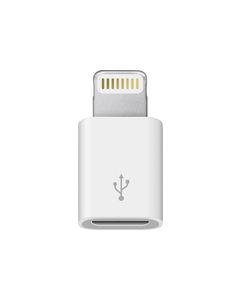 Apple - Lightning-to-Micro USB Adapter - White