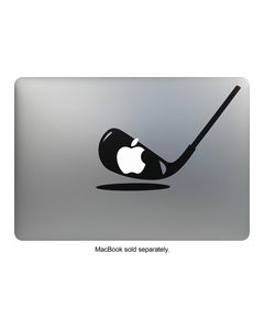 MacDecals - Golf Decal for Apple® MacBook® - Black