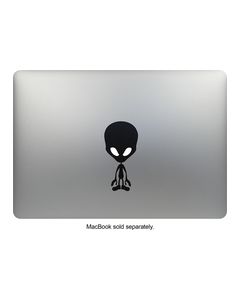 MacDecals - Alien Decal for Apple® MacBook® - Black