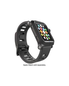 LUNATIK - EPIK Polycarbonate Case and Silicone Band for Apple Watch™ 42mm - Black