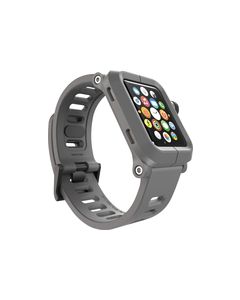 LUNATIK - EPIK Polycarbonate Case and Silicone Band for Apple Watch™ 42mm - Gray