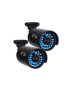 Night Owl - AHD Indoor/Outdoor High-Definition Security Bullet Cameras (2-Pack) - Black