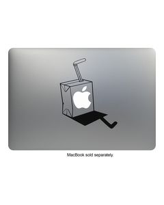 MacDecals - Juice Box Decal for Apple® MacBook® - Black