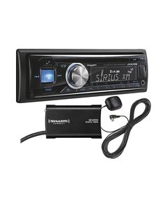 Alpine - CD - Built-In Bluetooth - In-Dash Deck with Satellite Radio Tuner - Black