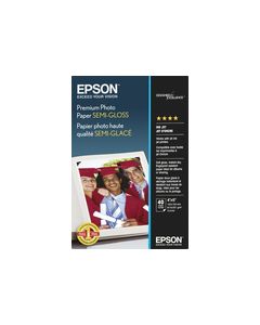 Epson - Premium Semigloss Photo Paper - White