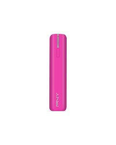 PNY - PowerPack T2600 USB Rechargeable External Battery - Pink