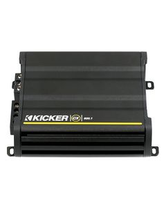 Kicker - CX Series CX600.1 1200W Class D Mono Amplifier with Adjustable KickEQ Bass Boost - Black