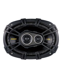 Kicker - CS694 6" x 9" Coaxial Speakers with Polypropylene Cones (Pair) - Black