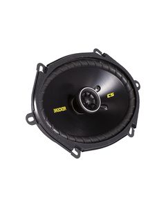 Kicker - CS68 6" x 8" Coaxial Speakers with Polypropylene Cones (Pair) - Black