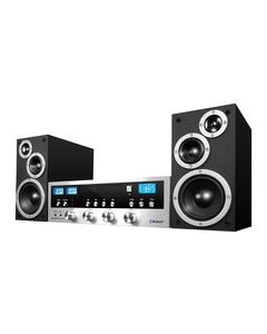 Innovative Technology - Classic CD 50W Stereo System with Bluetooth - Silver