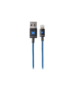 Modal - Apple MFi Certified 4' Braided Lightning Cable - Blue