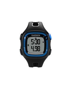 Garmin - Forerunner 15 GPS Watch (Large) - Black/Blue