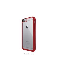 OtterBox - Symmetry Series Hard Shell Case for Apple® iPhone® 6 and 6s - Clear/Red