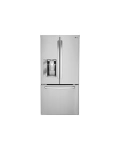 LG - 24.2 Cu. Ft. French Door Refrigerator with Thru-the-Door Ice and Water - Stainless Steel