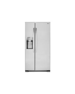 LG - 22.1 Cu. Ft. Side-by-Side Refrigerator with Thru-the-Door Ice and Water - Stainless Steel