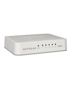 NETGEAR - 200 Series Unmanaged SOHO 5-Port 10/100/1000 Gigabit Switch - White