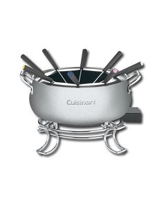 Cuisinart - 3-Quart Electric Fondue Set - Stainless-Steel