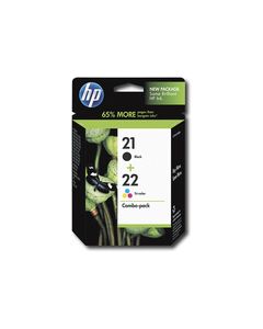 HP - 21 Black/22 Tricolor 2-Pack Original Ink Cartridges - Black, Cyan, Magenta, Yellow