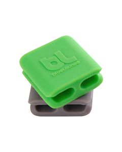 blueLounge - CableClip Small Multipurpose Cable Clips (6-Pack) - Green/Gray