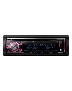 Pioneer - CD - Built-In Bluetooth - Apple® iPod®-Ready - In-Dash Receiver with Detachable Faceplate - Black