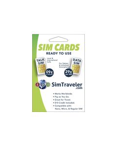 SIMtraveler - International and 3G Data SIM Cards - White