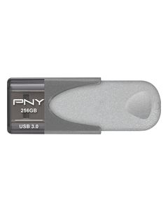 PNY - Turbo 256GB USB 3.0 Flash Drive - Black/Gray