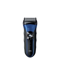 Braun - Series 3 Wet & Dry Solo Shaver - Black/Blue