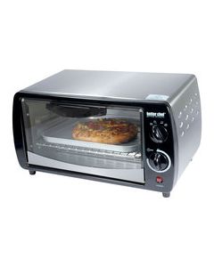 Better Chef - 4-Slice Toaster Oven - Silver/Black