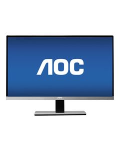 AOC - 23" IPS LED HD Monitor - Black/Silver