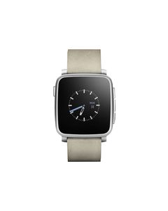 Pebble - Time Steel Smartwatch 38mm Stainless Steel - Stainless Steel