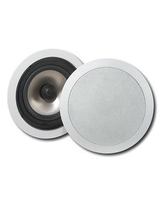 Insignia™ - 6-1/2" In-Ceiling Speakers (Pair) - White