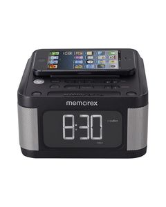 Memorex - Alarm Clock Radio - Black