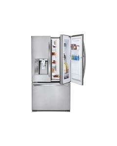 LG - Door-in-Door 28.6 Cu. Ft. French Door Refrigerator with Thru-the-Door Ice and Water - Stainless Steel