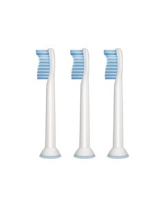 Philips Sonicare - Sensitive Standard Sonic Toothbrush Heads (3-Pack) - White/Blue