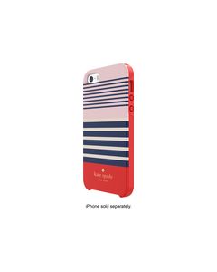 kate spade new york - Laventura Hybrid Hard Shell Case for Apple® iPhone® 5 and 5s - Red/Navy/Blush